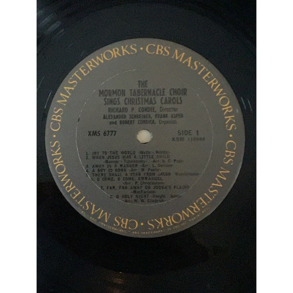 The Mormon Tabernacle Choir Sings Christmas Carols LP Condie Columbia 6777 VG+ - Picture 5 of 7